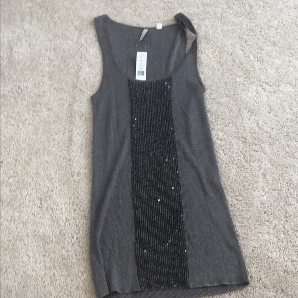 Iisli shimmer grey tank top